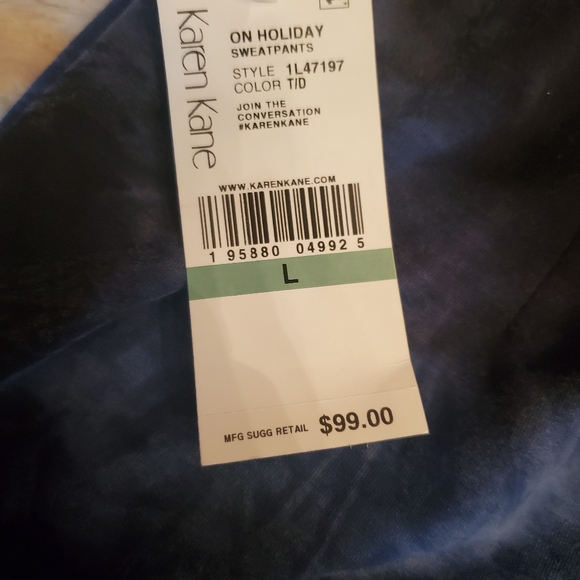 Karen Kane tie dye joggers size L - Picture 3 of 3